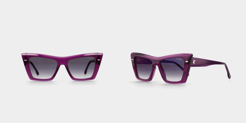 two shots of sunglasses